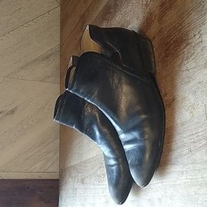 Geox black leather ankle boots